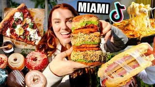 Only Eating Tiktok Viral Food in Miami!