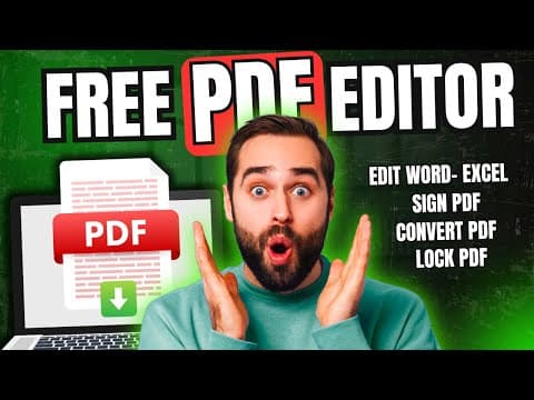 Say Bye To Paid Pdf Editor Tools | Try This Free Pdf Editor (2026)