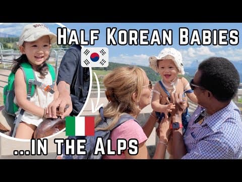 Half Korean Babies Having Fun With Italian & Senegalese Grandparents | International Family Reunion