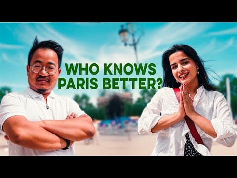 Who Knows Paris Better? Sikum Vs Trisha | Vlog 28 | France