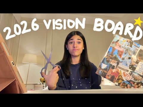 MAKE YOUR 2026 VISION BOARD WITH ME *live* 💌⭐️