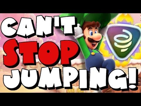 Can You Beat Super Mario Bros Wonder While Always Jumping? -mario Wonder Challenge