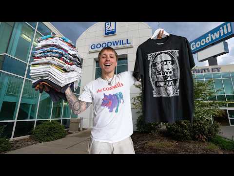 I Found Rare Vintage Tees At Thrift Stores & Flea Markets Thrifting Across The Country