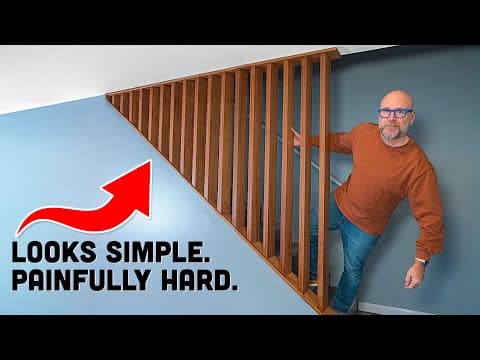 How (not) To Make A Slatted Staircase Wall