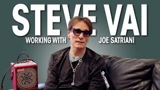 Steve Vai On Working With Joe Satriani | Backstage Interview