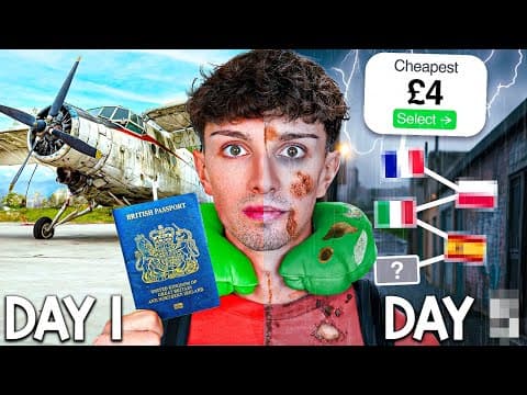 I Took The Cheapest Flight Everyday & Ended Up In...