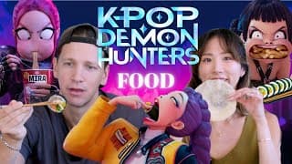 Eating Everything From Kpop Demon Hunters! | Yb Vs. Food