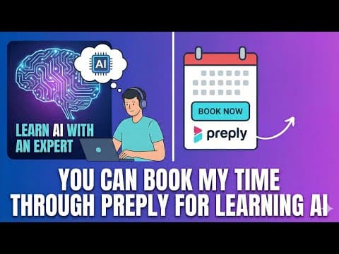 You Can Book My Time Through Preply For Learning Ai