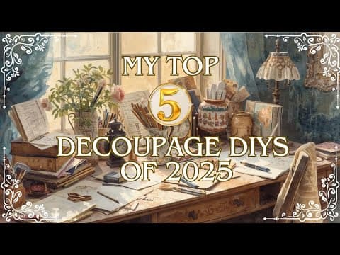 Top 5 Diys Using Decoupage | Thrift Flips Using Iod & Redesign | Trash To Treasure | Spring Crafts