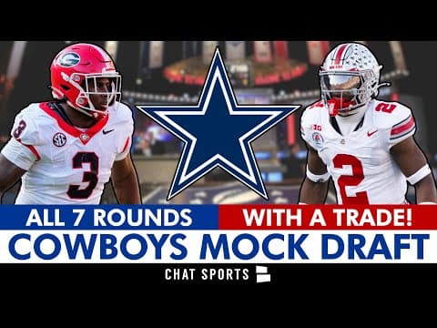 Dallas Cowboys Mock Draft: 7-round 2026 Nfl Mock Draft For The Cowboys With Trades