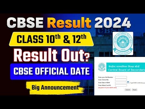 Cbse Result 2024:cbse Class 10th And 12th Result Latest Update Out |live