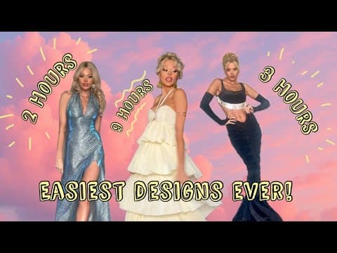 Make Your Own Prom Dress 2025! (or Bridesmaid/red Carpet/grocery Shopping Gown) Easiest Yet!