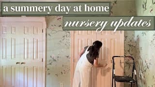 A Summer Day At Home | Nursery Wallpaper, A Go-to Summer Salad, & Prepping For A Baby
