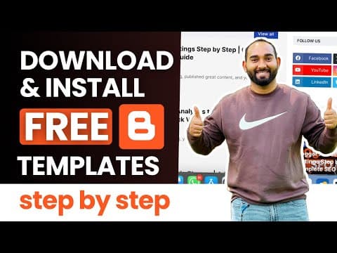 Download And Install Free Blogger Templates In 5 Minutes (2026)