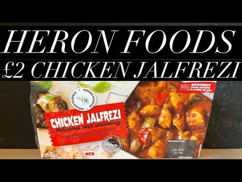 Heron Foods £2 Chicken Jalfrezi Review , Indian Essence Chicken Jalfrezi Review