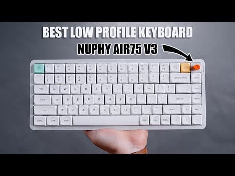 Nuphy Air75 V3 Review - Best Low Profile Keyboard!