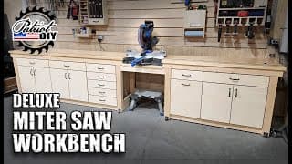 Deluxe Miter Saw Workbench / Miter Station Part 2