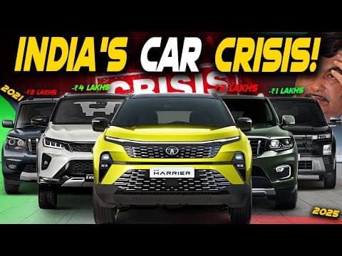 Why India’s Car Market Is Going Through A Crisis ? Tata, Hyundai Dealers Full Of Unsold Cars