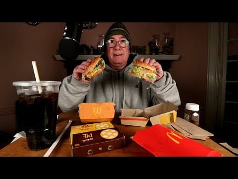Asmr Mcdonald's Big Mac Versus Quarter Pounder With Cheese Deluxe Mukbang Whispering