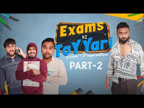 Exams Ki Tayyari (funny Exam Preparation) Part 2 | Warangal Diaries
