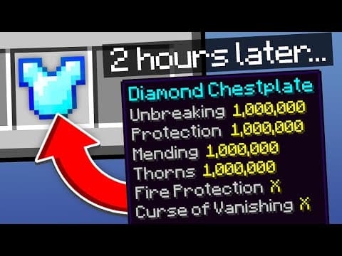 Minecraft, But You Enchant Every Second..