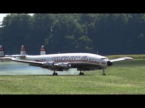 Lockheed Twa Super Constellation L-1049 Rc Airliner Model Airplane