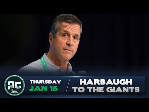 John Harbaugh Takes Job In New York | Thursday, January 15th, 2026
