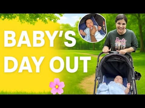 Day In The Life Of A 4 Month+ Baby👶| Baby Routine & Stroller Walk | Imkavy | Umangkatyal #dailyvlog