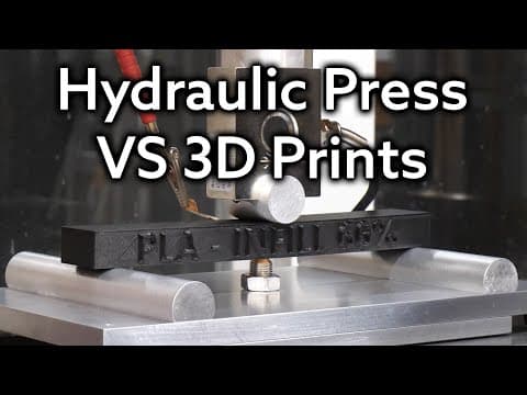 Our Hydraulic Press Vs 3d Printed Parts