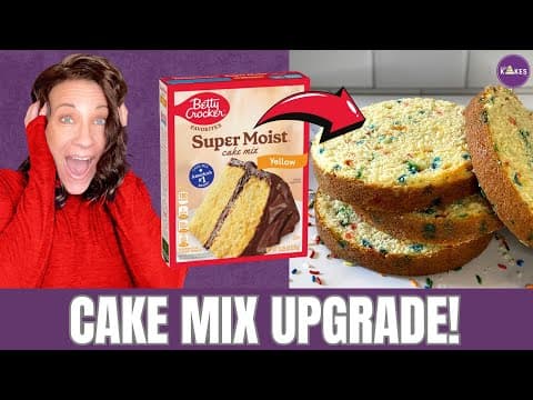 The Secret To The Perfect Cake Crumb (using A Doctored Cake Mix!)