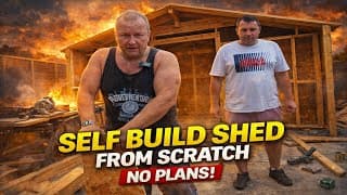 We Built A Shed From Scratch With No Plans!
