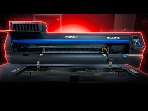 World's Best Dtf Printer? Mimaki Txf300 75 Unboxed