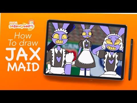 How To Draw Jax Maid? - The Amazing Digital Circus Ep5 // Xppen Magic Drawing Pad