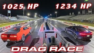 Demon 170 Vs Lucid Sapphire 1/4 Mile Drag Race