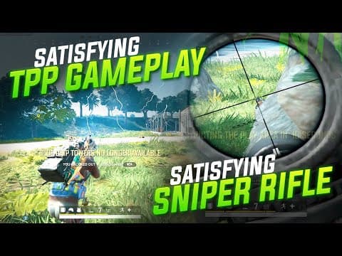 Satisfying Tpp Gameplay & Satisfying Sniper Rifle !! #pubg
