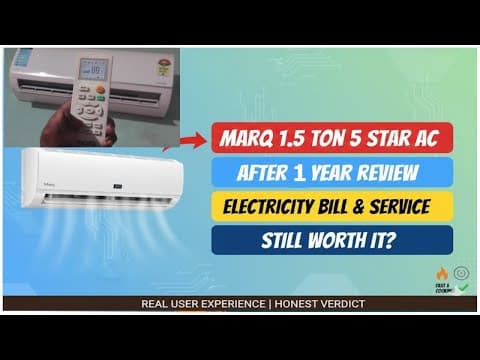 Marq Ac 1.5 Ton 5 Star Ac Review After 1 Year