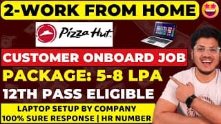 Best Work-from-home Jobs 2025😍 | Latest Wfh Jobs | Remote Jobs | Online Jobs At Home | 12th Pass