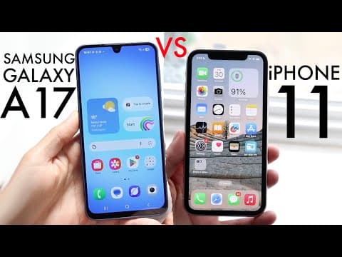 Samsung Galaxy A17 Vs iPhone 11! (Comparison) (Review)