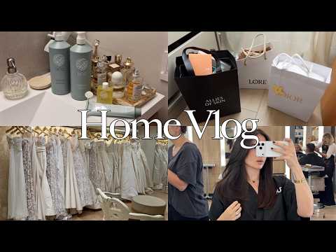 La Home Vlog ♡ Oscar De La Renta Wedding Dress, Pr Unboxing, Self-care Appts, Home Decor Updates