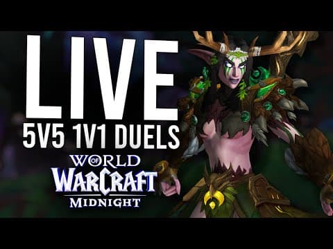 The First 5v5 1v1 Duels In Midnight Bring Me The Best Of Na! - Wow: Midnight Pre-patch (livestream)