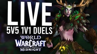The First 5v5 1v1 Duels In Midnight Bring Me The Best Of Na! - Wow: Midnight Pre-patch (livestream)