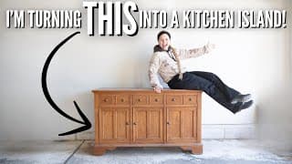 Old Buffet Turned Kitchen Island?!