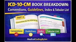 Icd-10-cm Book Breakdown: Conventions, Guidelines, Index & Tabular List #icd10cm #guidelines