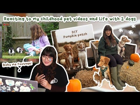 Reacting To Childhood Pet Videos & Life With 2 Dogs