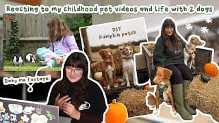 Reacting To Childhood Pet Videos & Life With 2 Dogs