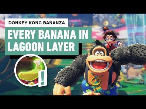Donkey Kong Bananza: Lagoon Layer - All Banana Locations