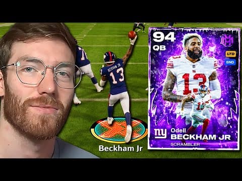Using 98 Speed Odell Beckham Jr At Quarterback!