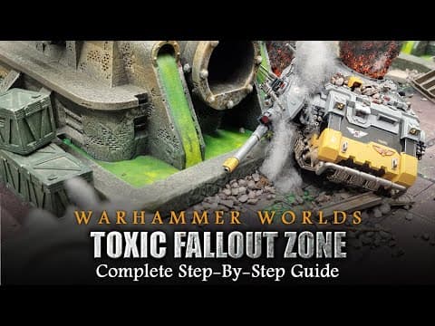 Warhammer Worlds 'toxic Fallout Zone' | 40k Battlefield Creation Warhammer 40k Terrain Tutorial