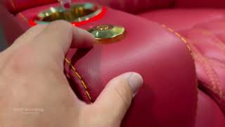 Weilianda Chic Series Home Theater Recliner Sofa Power Adjustments