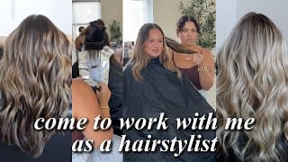 Consultations & Behind The Scenes Doing Hair // Come To Work With Me In My Salon Suite
